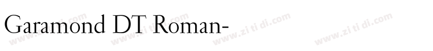 Garamond DT Roman字体转换
